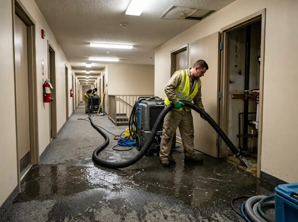 multi-unit-apartment-hallway-f-005 — frequently asked questions, Emergency Burst Pipe Water Extraction & Removal in Mill Bay…